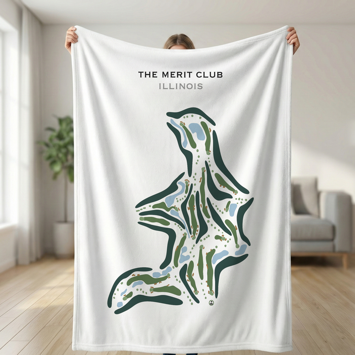 The Merit Club, Illinois - Printed Golf Course