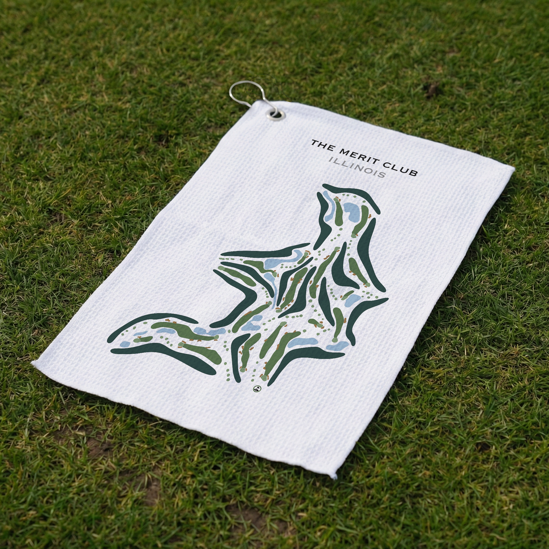 The Merit Club, Illinois - Printed Golf Course