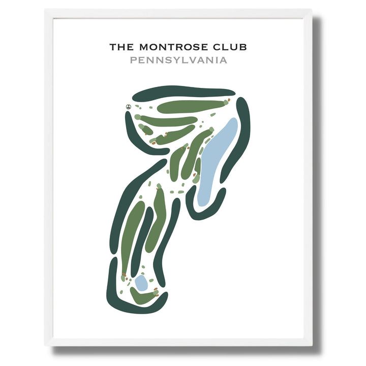 The Montrose Club, Pennsylvania - Printed Golf Courses