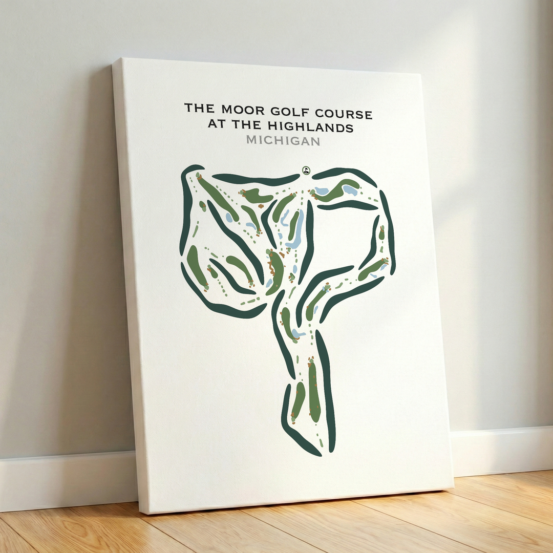 The Moor Golf Course At The Highlands, Michigan - Printed Golf Courses