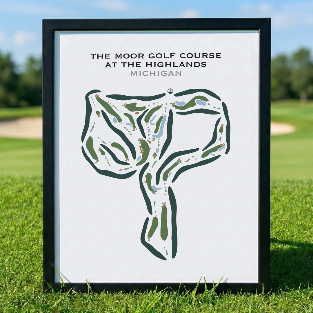 The Moor Golf Course At The Highlands, Michigan - Printed Golf Courses