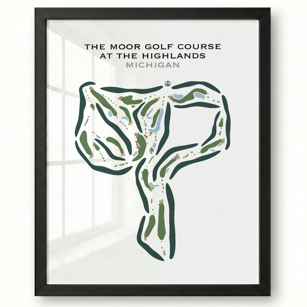 The Moor Golf Course At The Highlands, Michigan - Printed Golf Courses