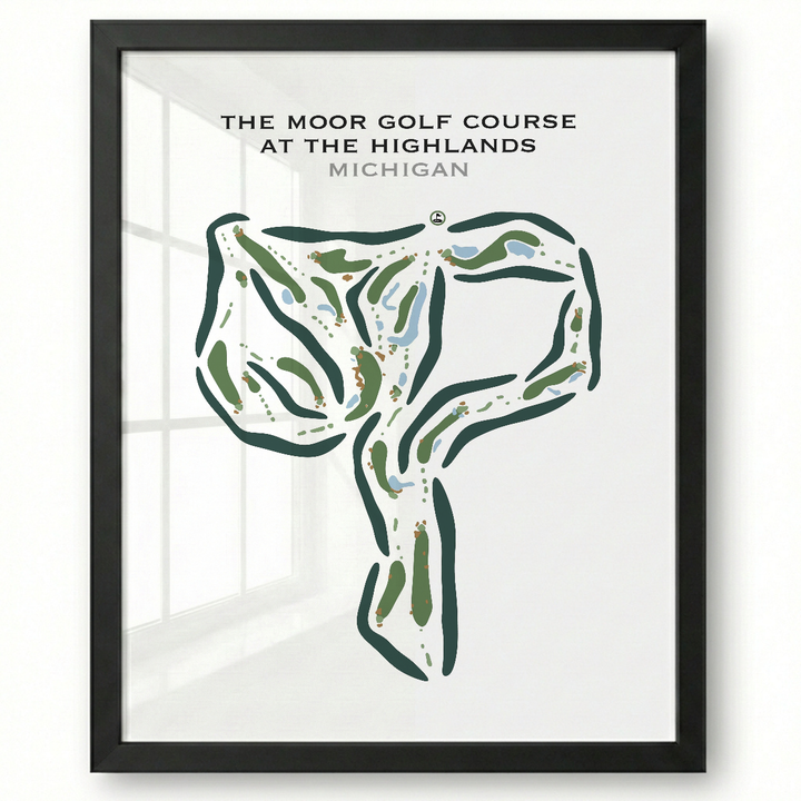 The Moor Golf Course At The Highlands, Michigan - Printed Golf Courses