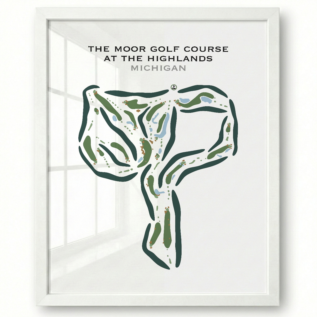 The Moor Golf Course At The Highlands, Michigan - Printed Golf Courses
