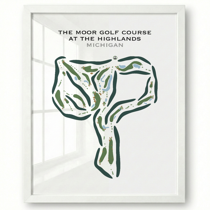 The Moor Golf Course At The Highlands, Michigan - Printed Golf Courses