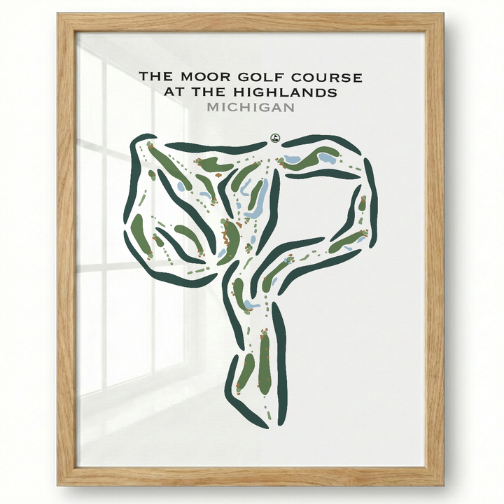 The Moor Golf Course At The Highlands, Michigan - Printed Golf Courses