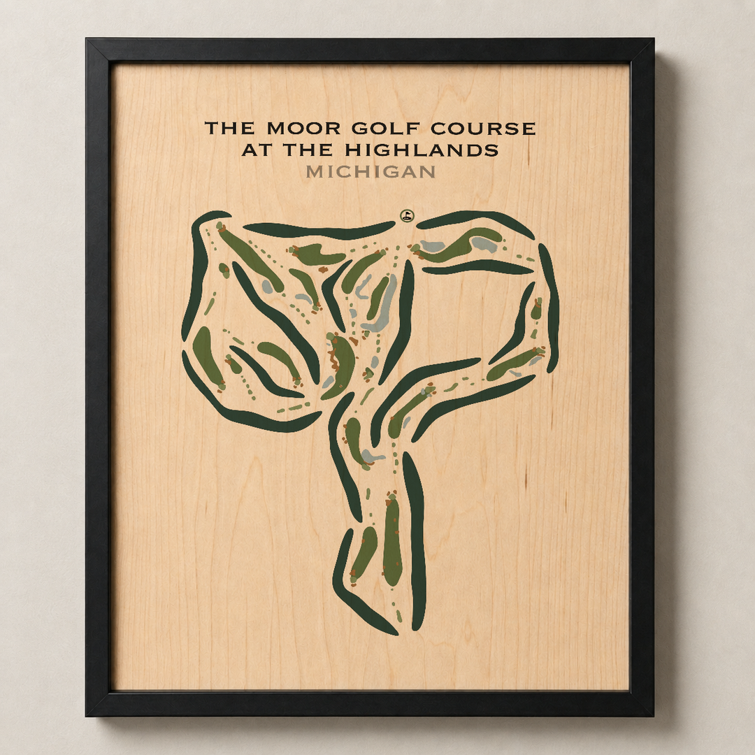 The Moor Golf Course At The Highlands, Michigan - Printed Golf Courses