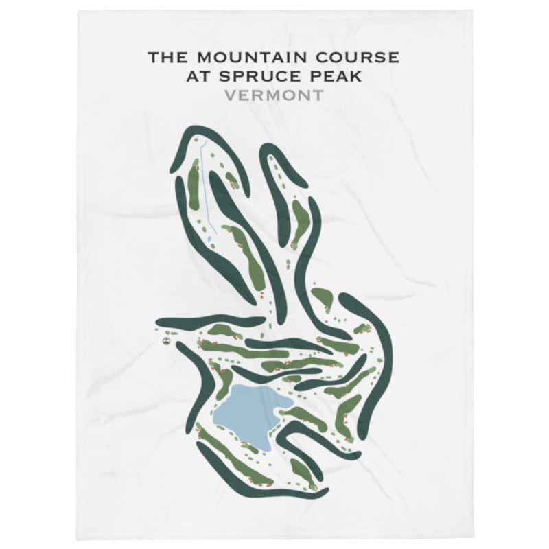 The Mountain Course at Spruce Peak, Vermont - Printed Golf Course