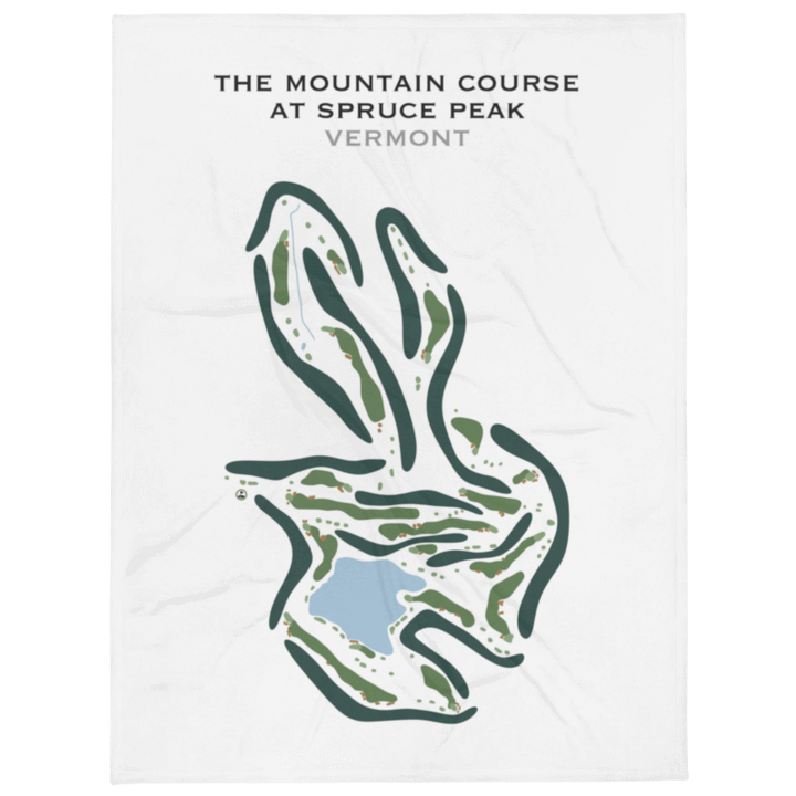 The Mountain Course at Spruce Peak, Vermont - Printed Golf Course