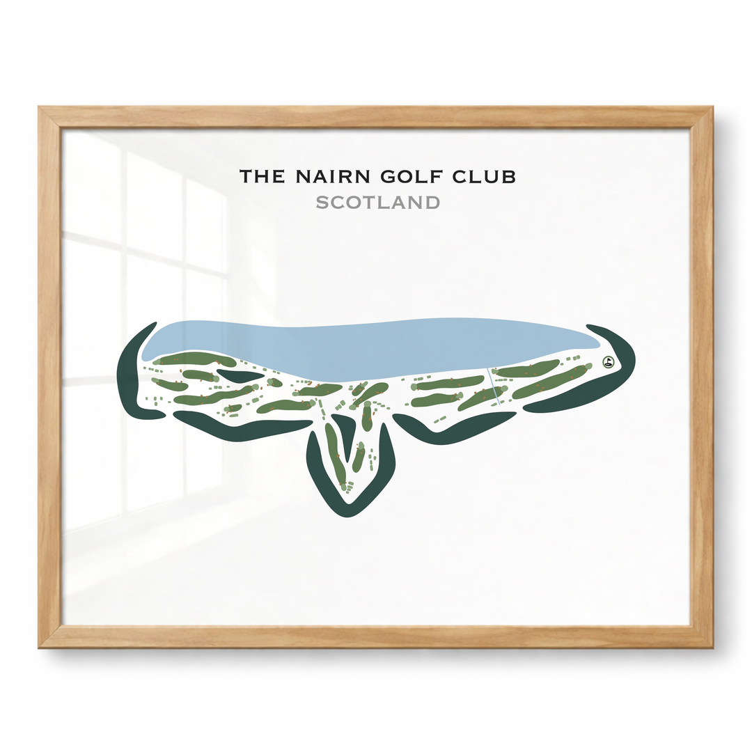 Nairn Dunbar Golf Club, Scotland - Printed Golf Courses