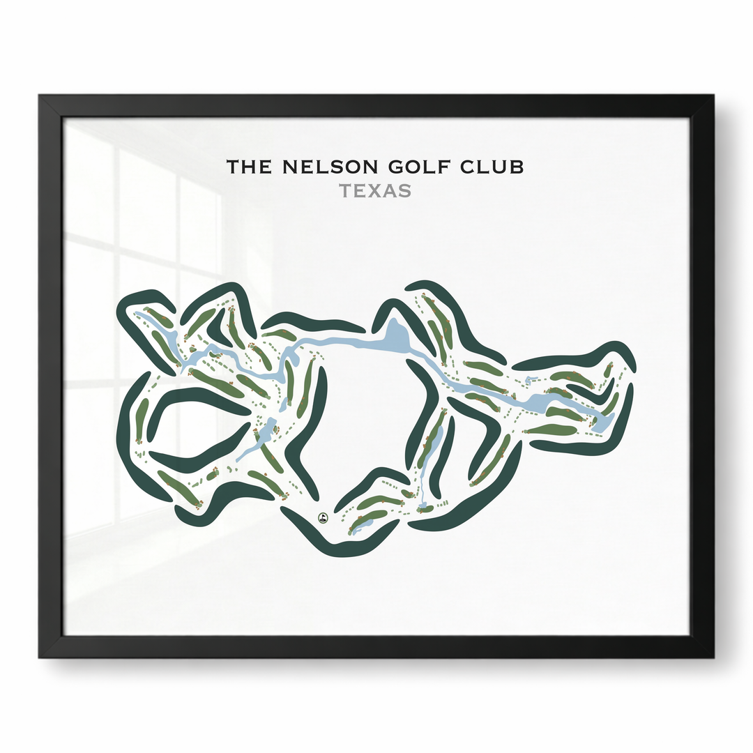 The Nelson Golf Club, Texas - Printed Golf Courses