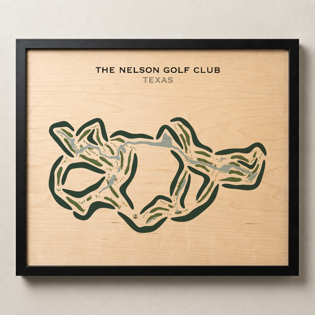 The Nelson Golf Club, Texas - Printed Golf Courses