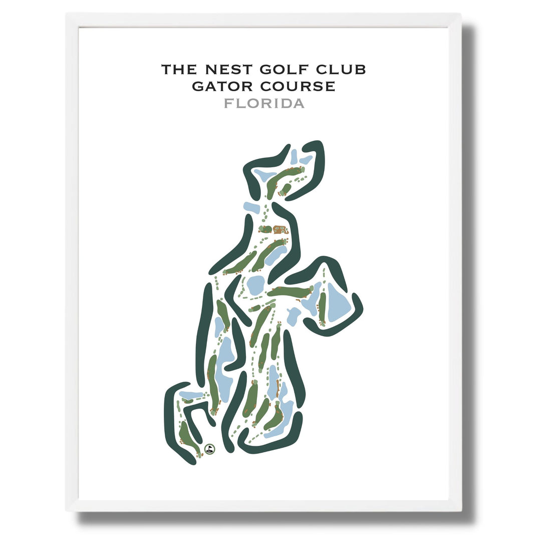 The Nest Golf Club - Gator Course, Florida - Printed Golf Courses