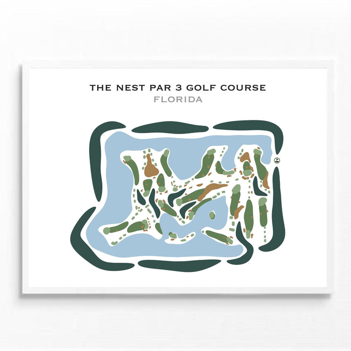 The Nest Par 3 Golf Course, Florida - Printed Golf Courses