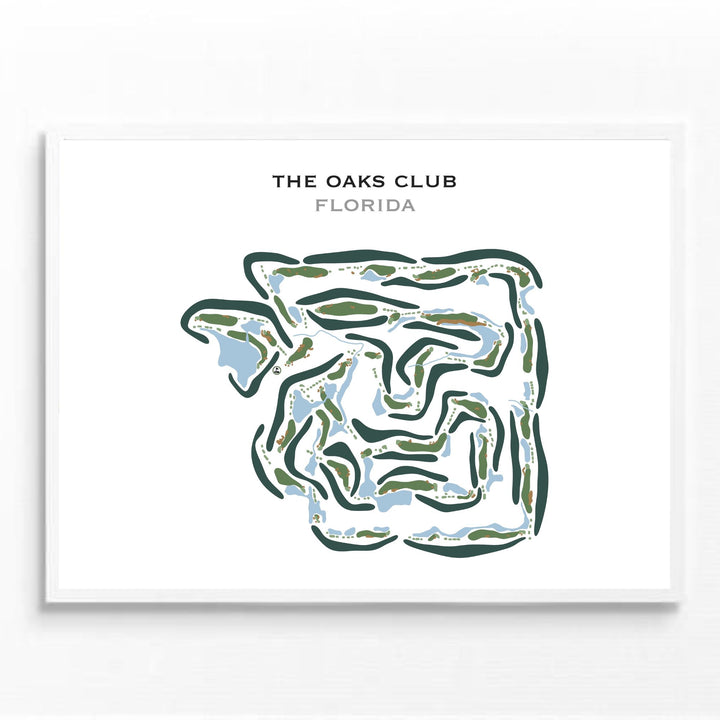 The Oaks Club, Florida - Printed Golf Courses