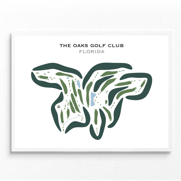 The Oaks Club, Florida - Printed Golf Courses
