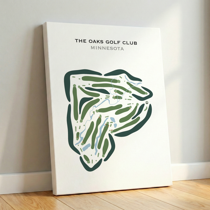 The Oaks Golf Club, Minnesota - Printed Golf Courses