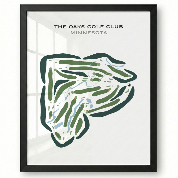 The Oaks Golf Club, Minnesota - Printed Golf Courses