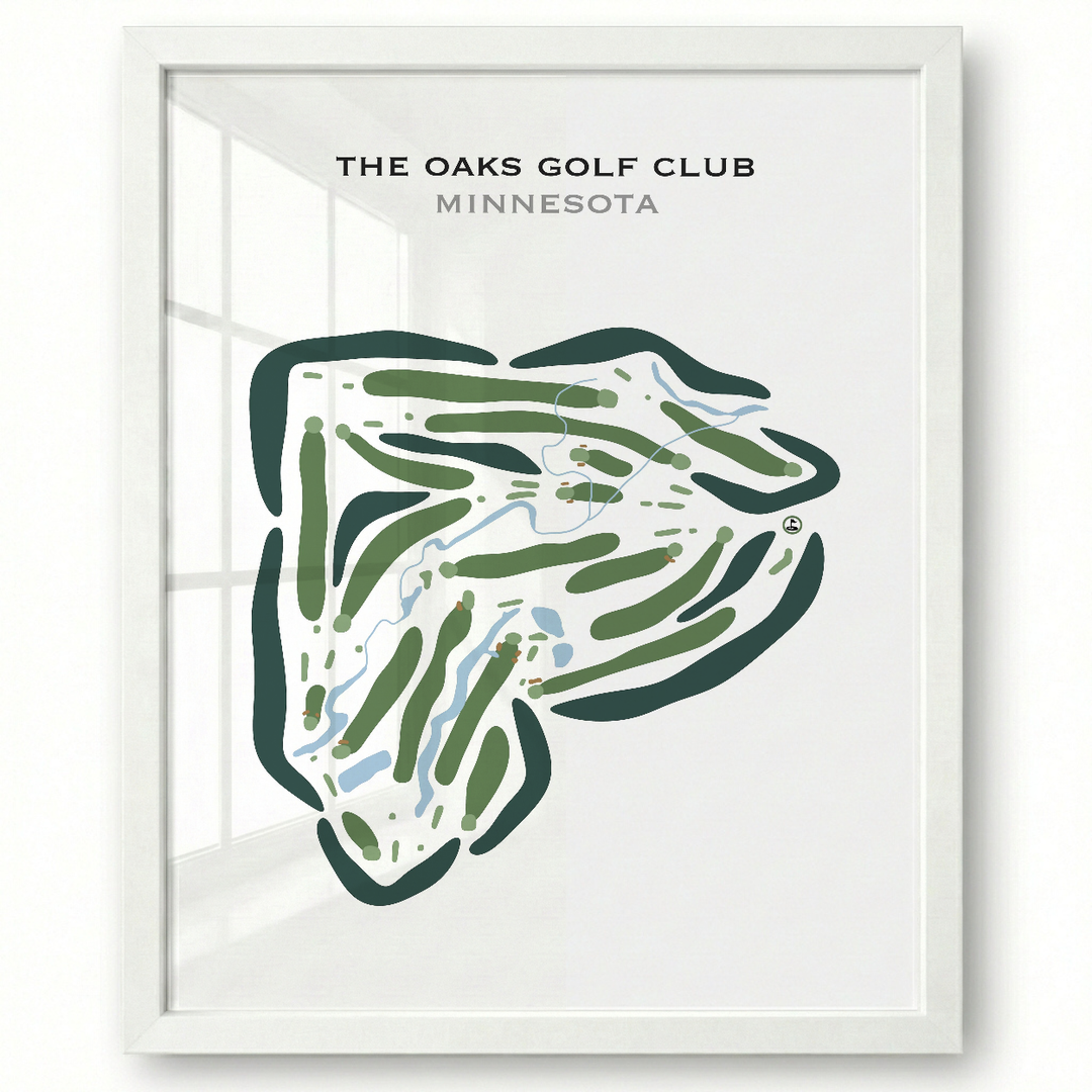 The Oaks Golf Club, Minnesota - Printed Golf Courses