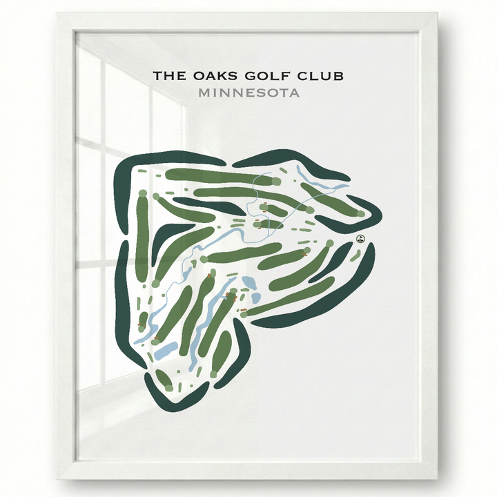 The Oaks Golf Club, Minnesota - Printed Golf Courses