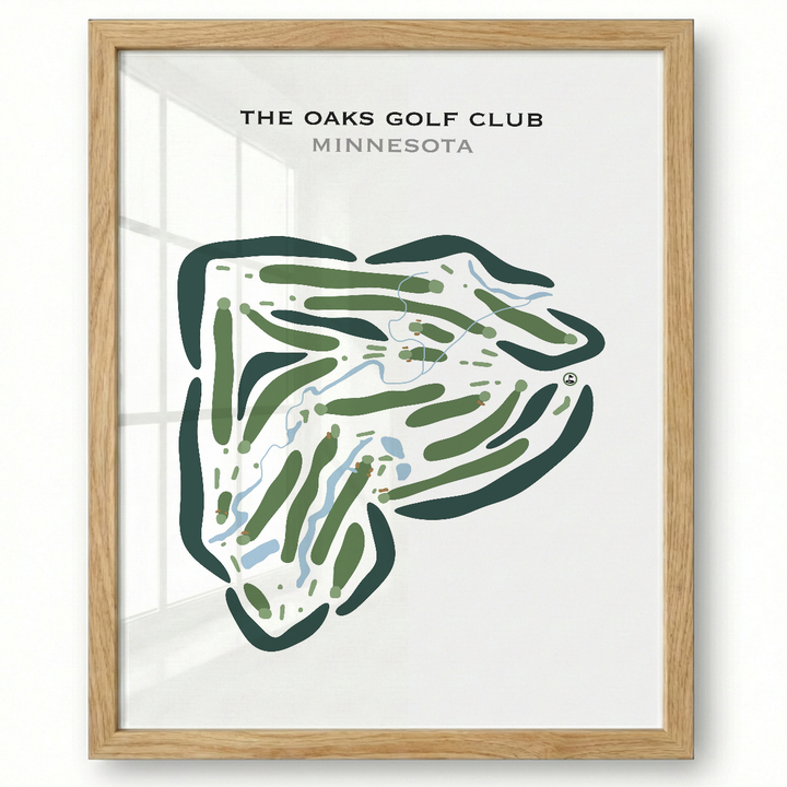 The Oaks Golf Club, Minnesota - Printed Golf Courses