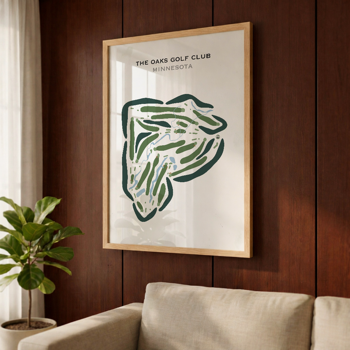 The Oaks Golf Club, Minnesota - Printed Golf Courses
