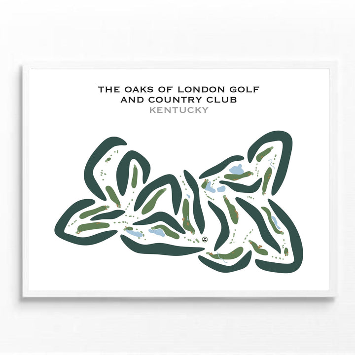The Oaks of London Golf and Country Club, Kentucky - Printed Golf Courses