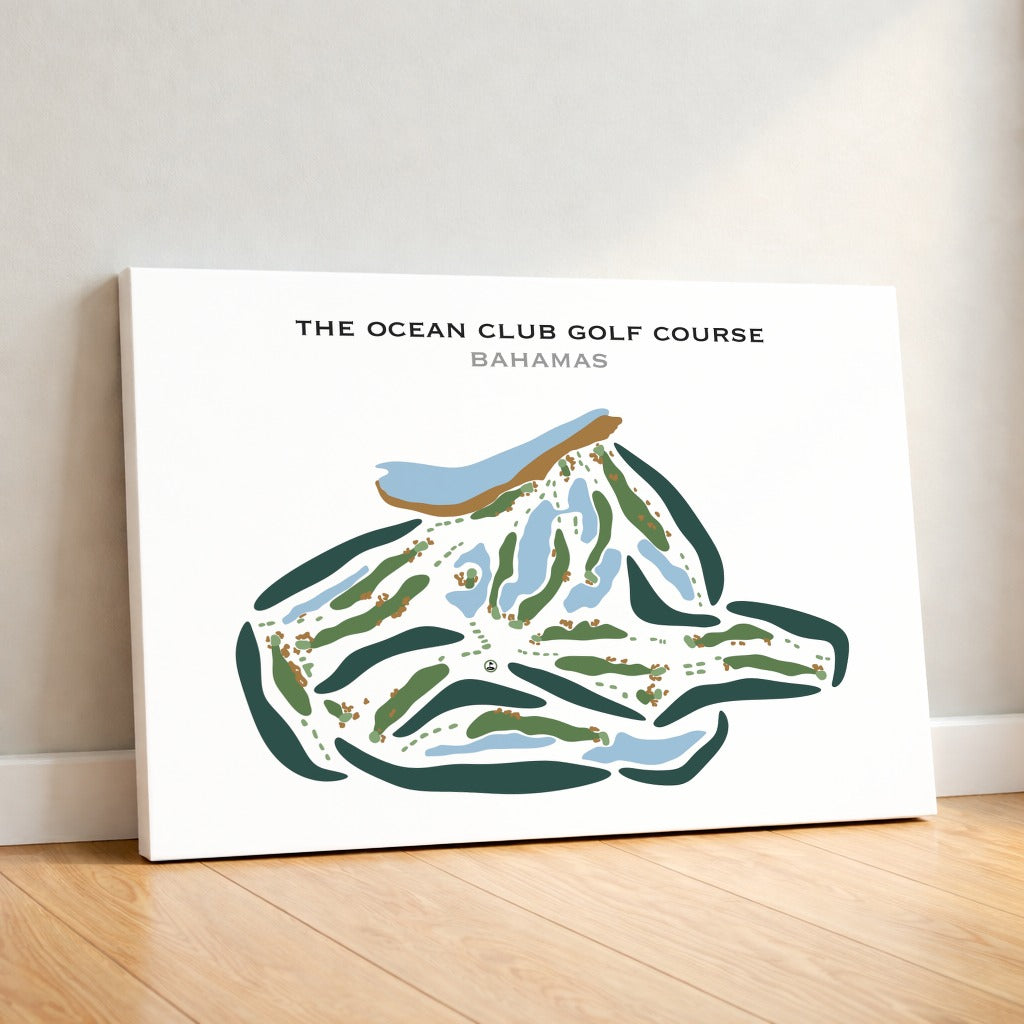 The Ocean Club Golf Course, Bahamas - Printed Golf Courses