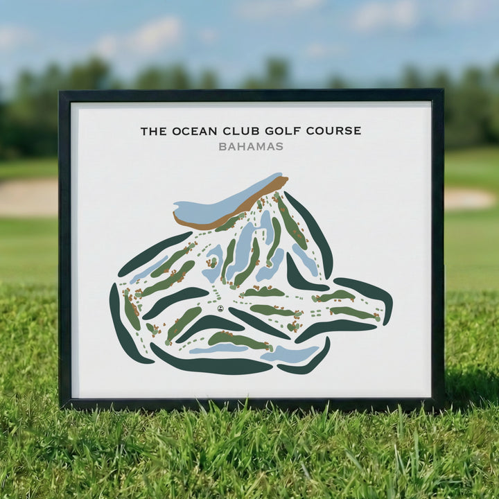 The Ocean Club Golf Course, Bahamas - Printed Golf Courses