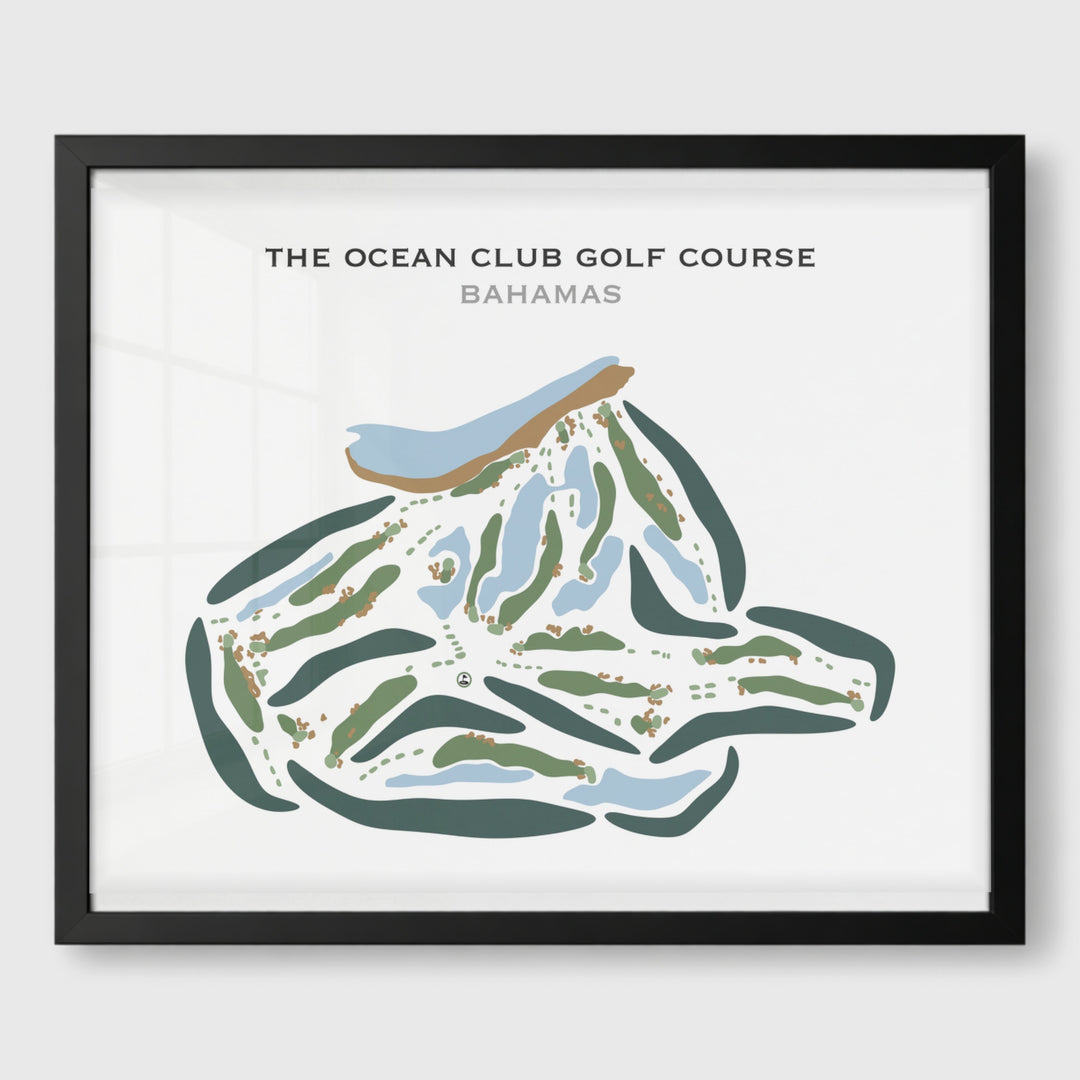 The Ocean Club Golf Course, Bahamas - Printed Golf Courses
