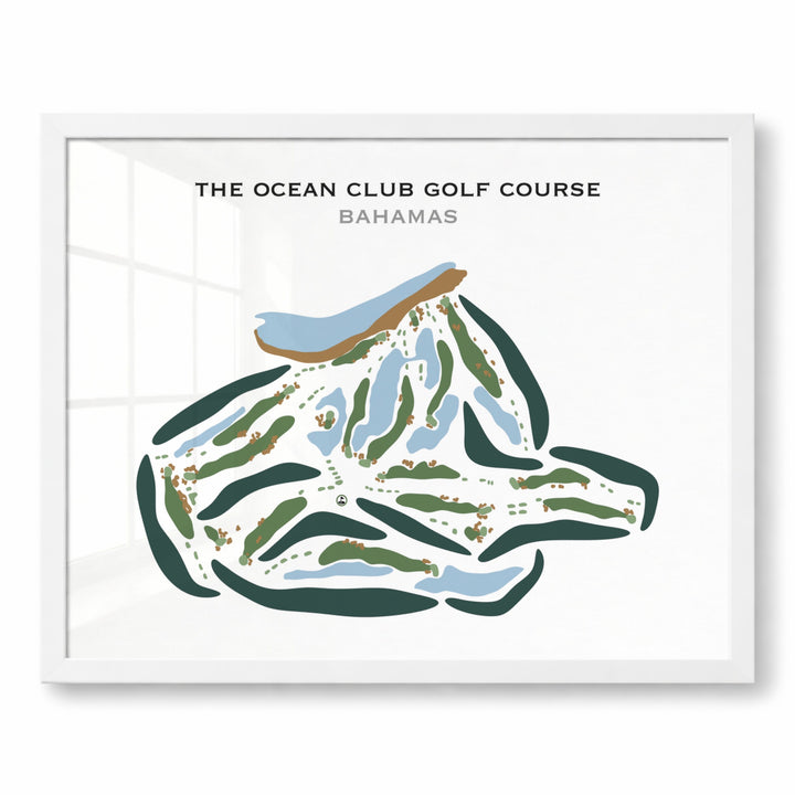 The Ocean Club Golf Course, Bahamas - Printed Golf Courses