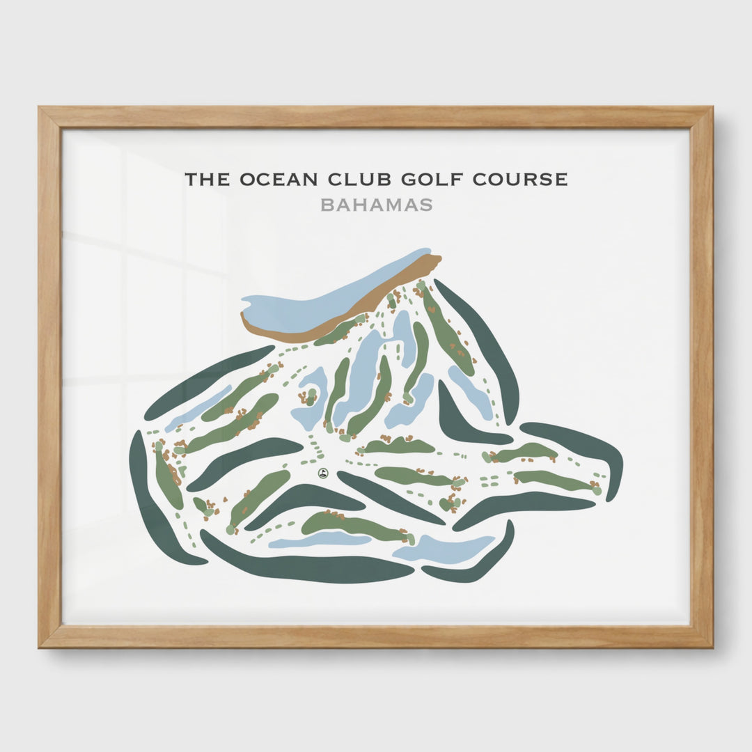 The Ocean Club Golf Course, Bahamas - Printed Golf Courses
