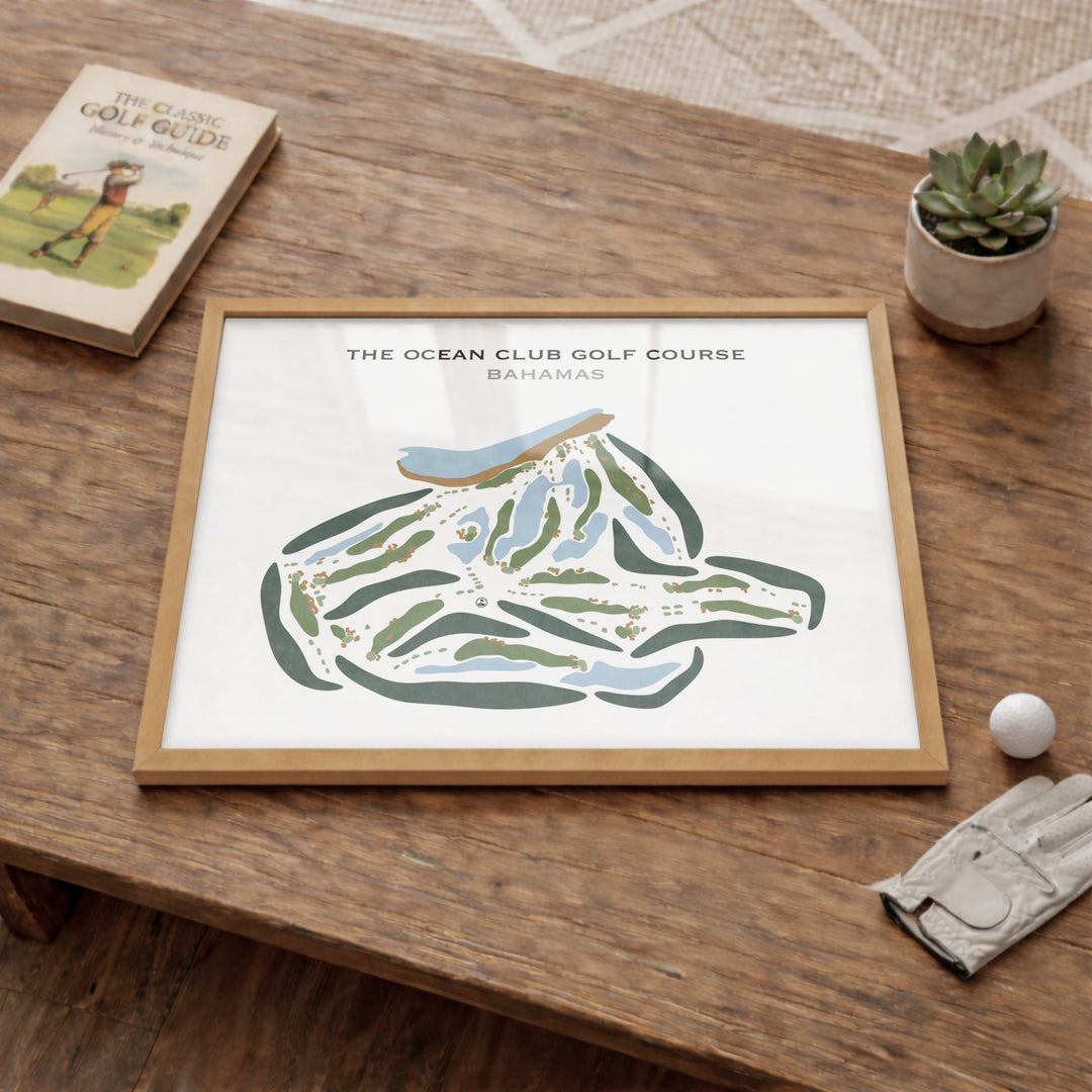 The Ocean Club Golf Course, Bahamas - Printed Golf Courses