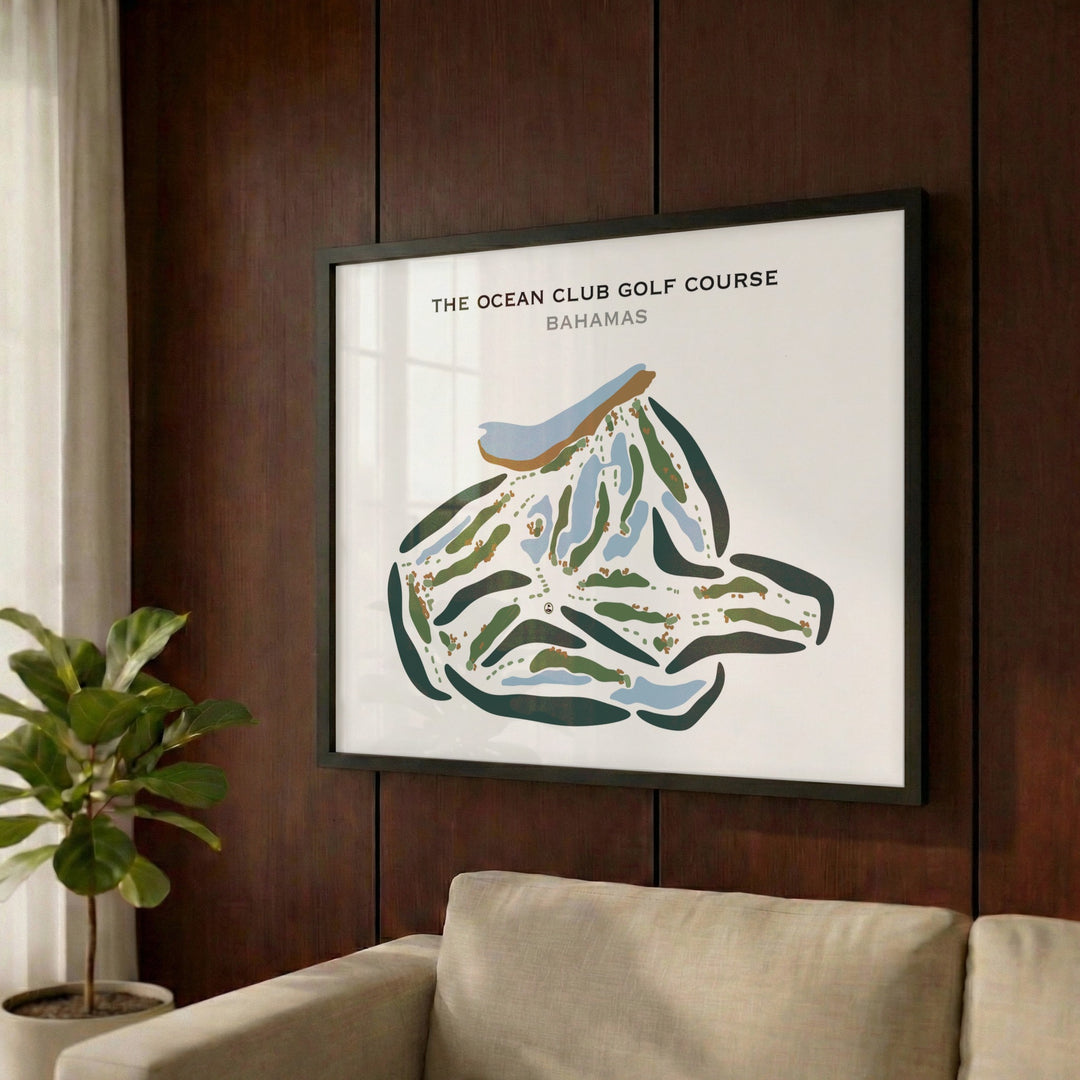 The Ocean Club Golf Course, Bahamas - Printed Golf Courses