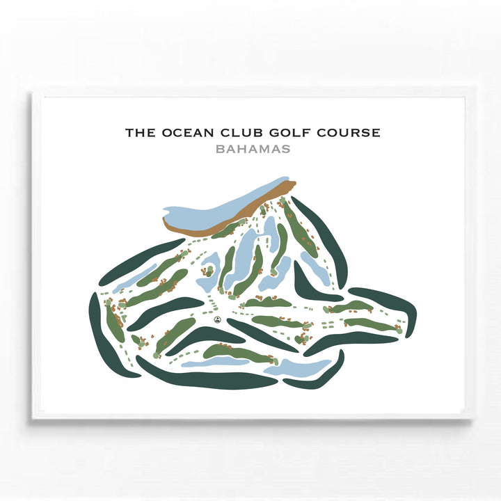 The Ocean Club Golf Course, Bahamas - Printed Golf Courses