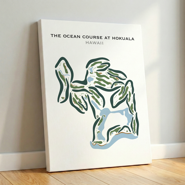 The Ocean Course at Hokuala, Hawaii - Printed Golf Courses