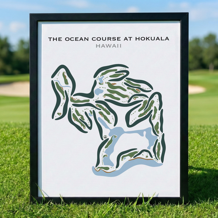 The Ocean Course at Hokuala, Hawaii - Printed Golf Courses