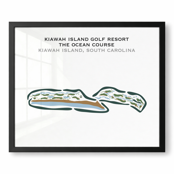 The Ocean Course at Kiawah Island, South Carolina - Printed Golf Courses