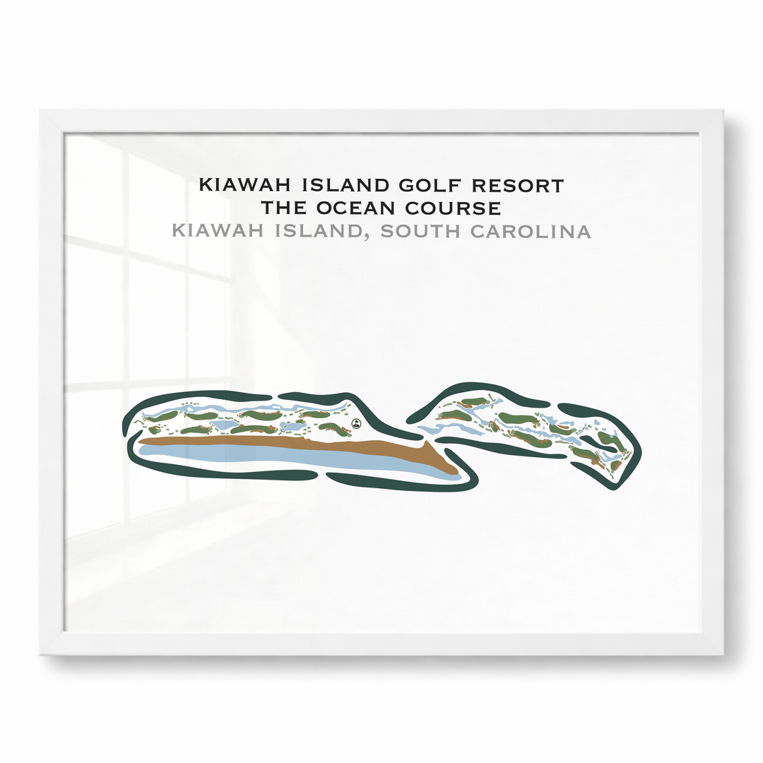 The Ocean Course at Kiawah Island, South Carolina - Printed Golf Courses