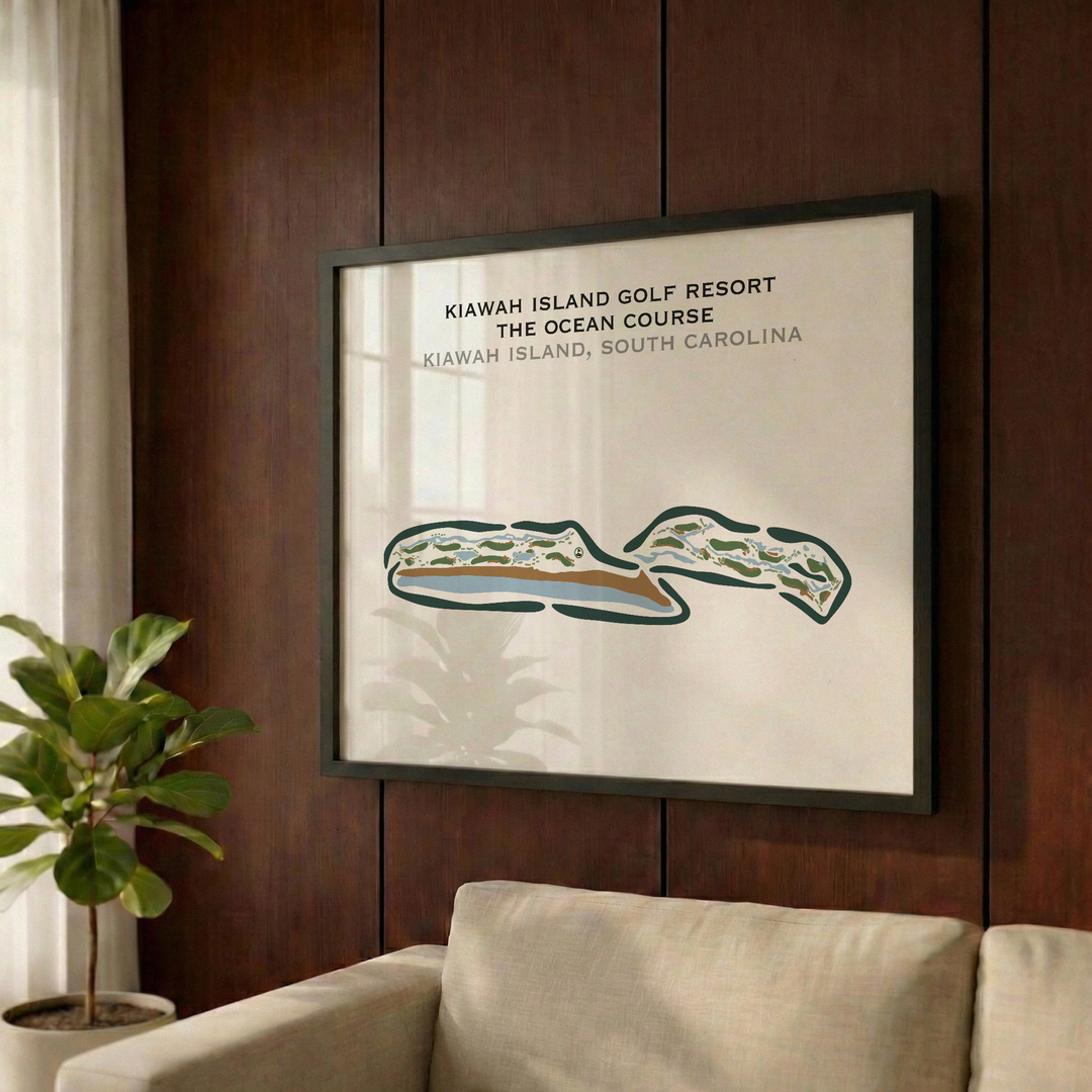 The Ocean Course at Kiawah Island, South Carolina - Printed Golf Courses