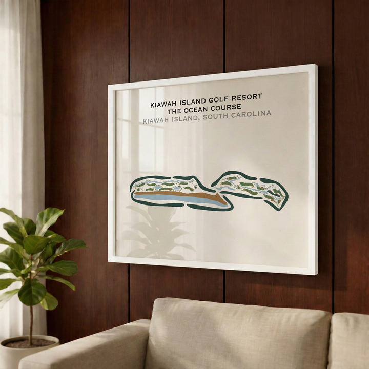 The Ocean Course at Kiawah Island, South Carolina - Printed Golf Courses