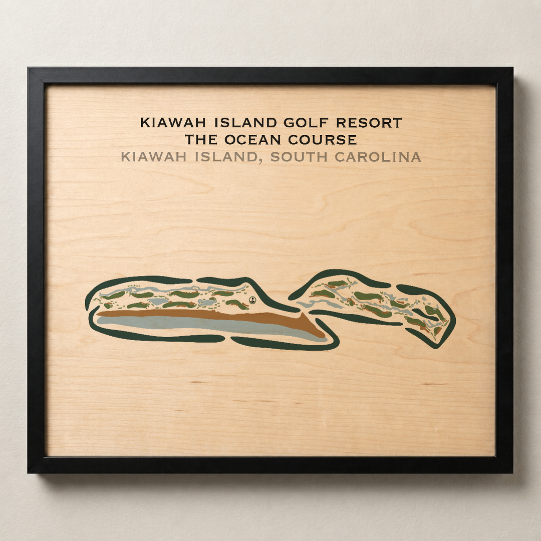 The Ocean Course at Kiawah Island, South Carolina - Printed Golf Courses