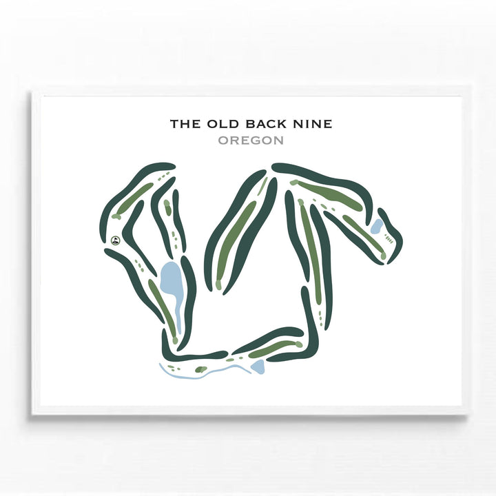 The Old Back Nine, Oregon - Printed Golf Courses