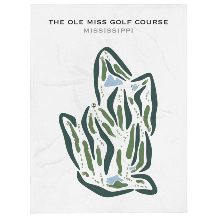 The Ole Miss Golf Course, Mississippi - Printed Golf Course