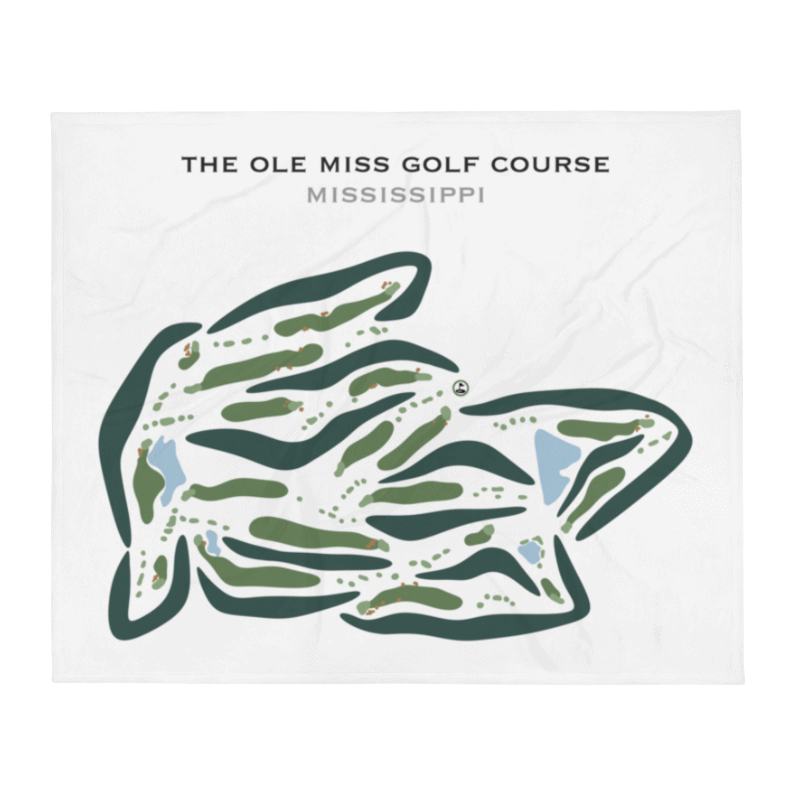 The Ole Miss Golf Course, Mississippi - Printed Golf Course