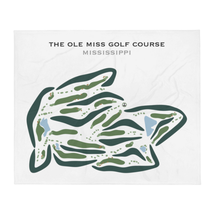 The Ole Miss Golf Course, Mississippi - Printed Golf Course