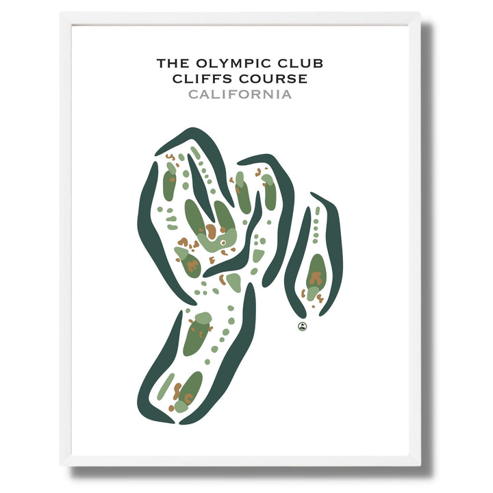 The Olympic Club - Cliffs Course, California - Printed Golf Courses