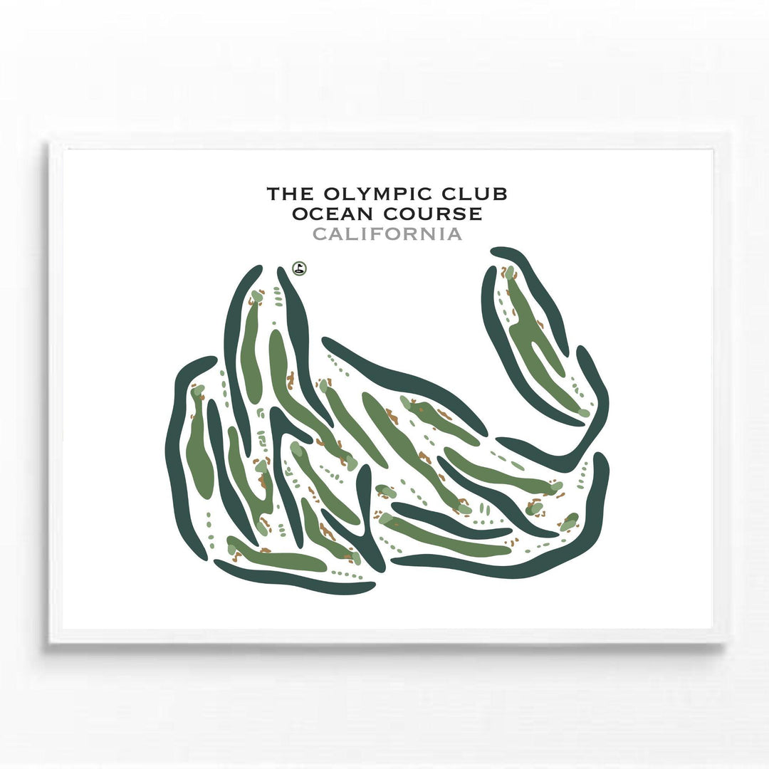 The Olympic Club - Ocean Course, California - Printed Golf Courses - Golf Course Prints