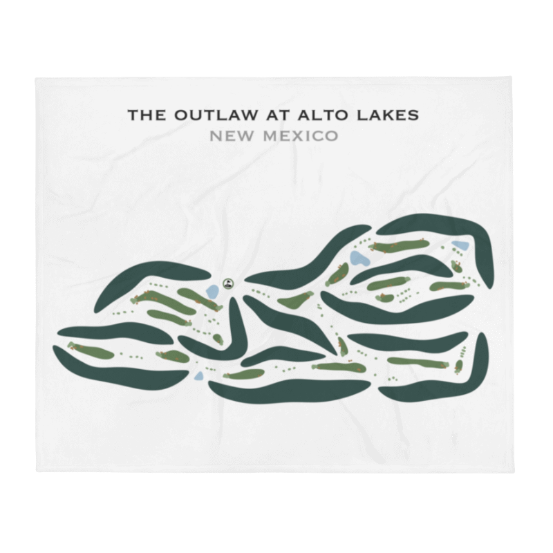 The Outlaw At Alto Lakes, New Mexico - Printed Golf Courses