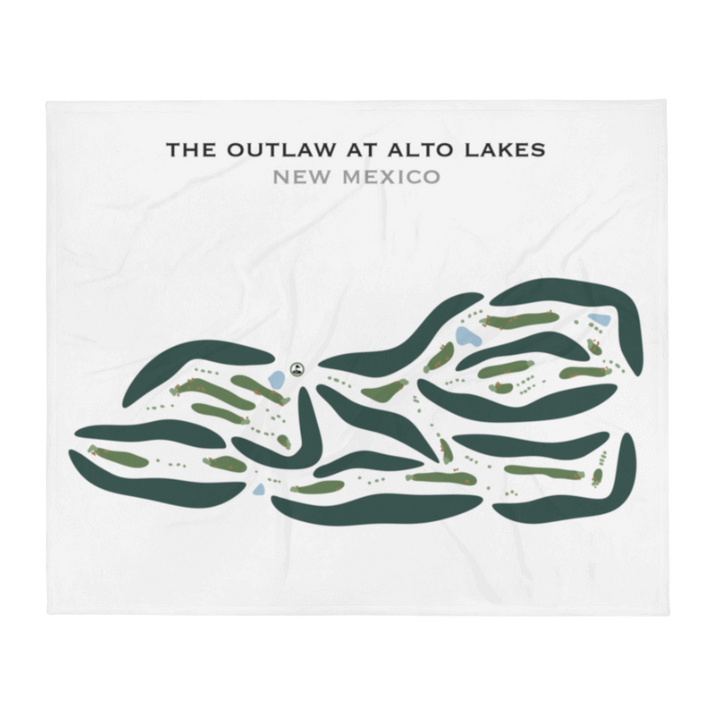 The Outlaw At Alto Lakes, New Mexico - Printed Golf Courses